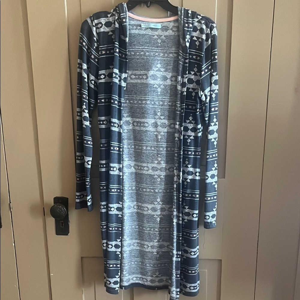 Maurices Black and White Cardigan Sweater